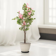 Potted Green and Pink Bougainvillea Tree Artificial Tree | Home Decor | Bougainvillea | Pink Flowers